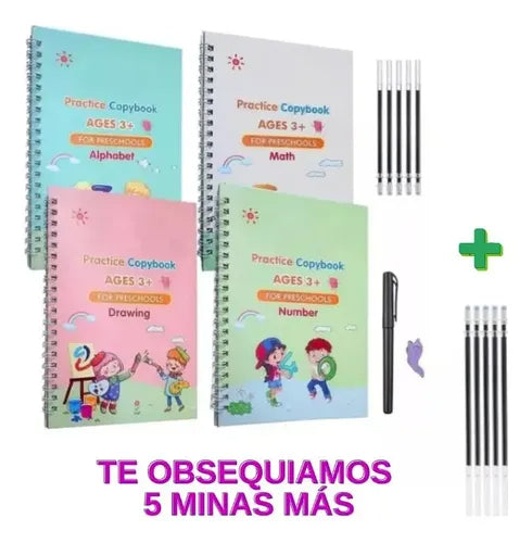 Kit Libros Cuadernos Magicos Montessori